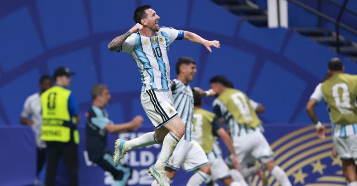 리오넬 메시가 이집트와의 2026 북중미 월드컵 16강전에서 득점 후 기뻐하고 있다. / FIFA 홈페이지