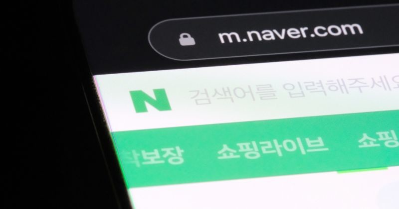 네이버 검색 웹사이트 및 로고 / 셔터스톡