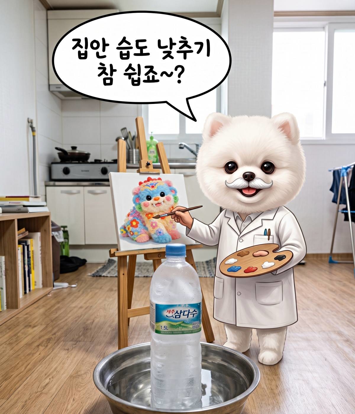 여름철 페트병 꿀팁. 기사 내용 토대로 AI툴 활용해 제작한 자료사진.