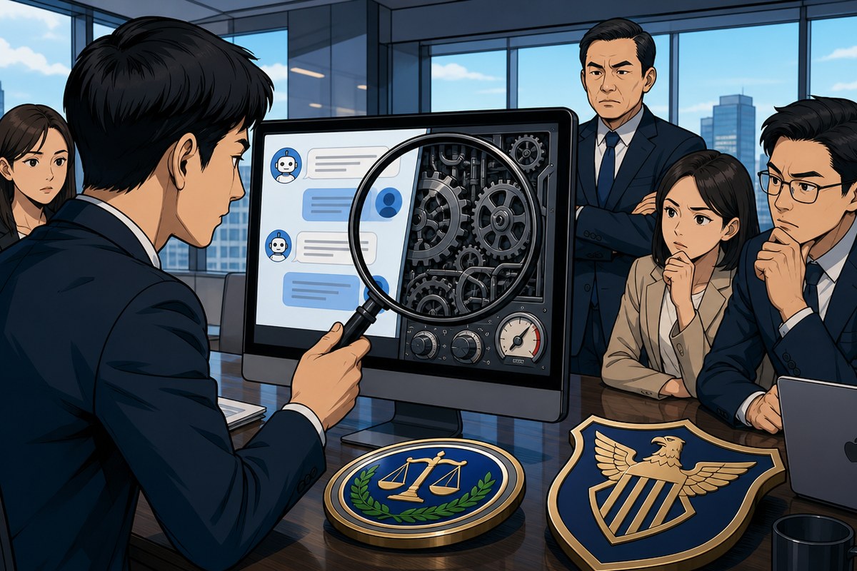 FTC, AI 답변 몰래 조정하면 기만 행위로 규정… 주법보다 연방법 우선 / AI 생성 일러스트(삽화)
