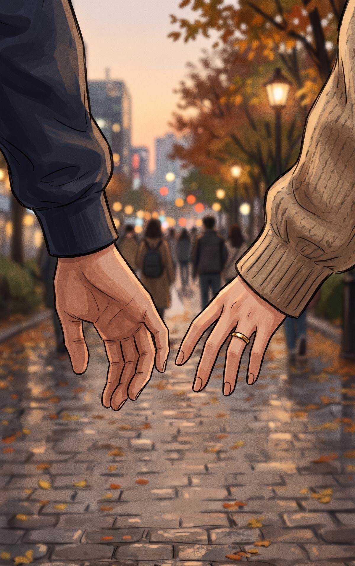 헤어지는 연인. 기사 내용 토대로 AI툴 활용해 제작한 자료사진.