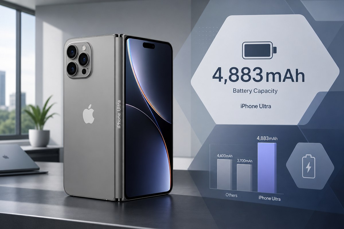 아이폰 울트라 배터리 4,883mAh 유출, 셀 2개로 나뉜 구조