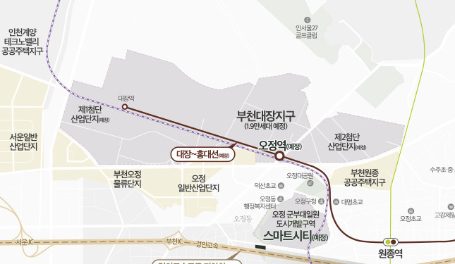 오정 해모로 스마트시티 입지 환경 / 오정 해모로 스마트시티