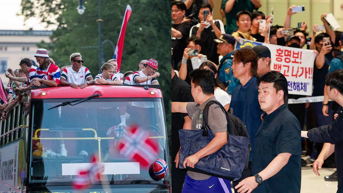 한국이랑 너무 다르네… 8강 탈락에도 '전투기' 총동원 호위받는 이 나라 선수들