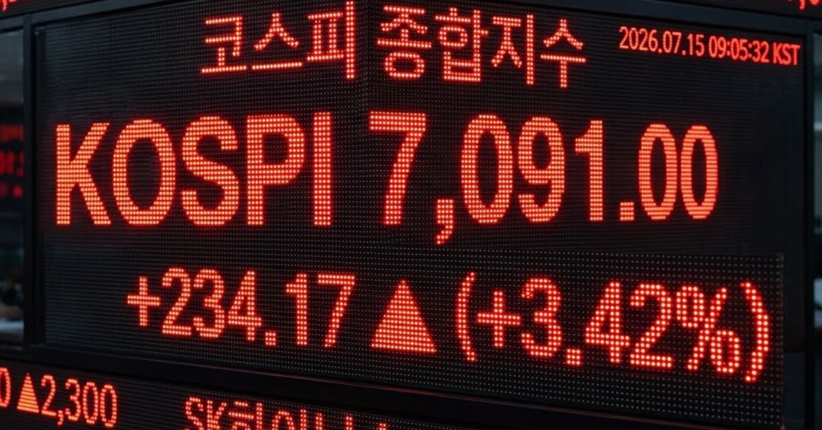 코스피 7000선 회복…급등에 '매수 사이드카' 발동