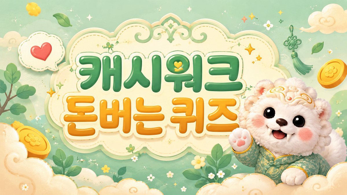 오늘도 맞춰보세요…7월 15일 캐시워크 '돈버는 퀴즈' 정답 공개