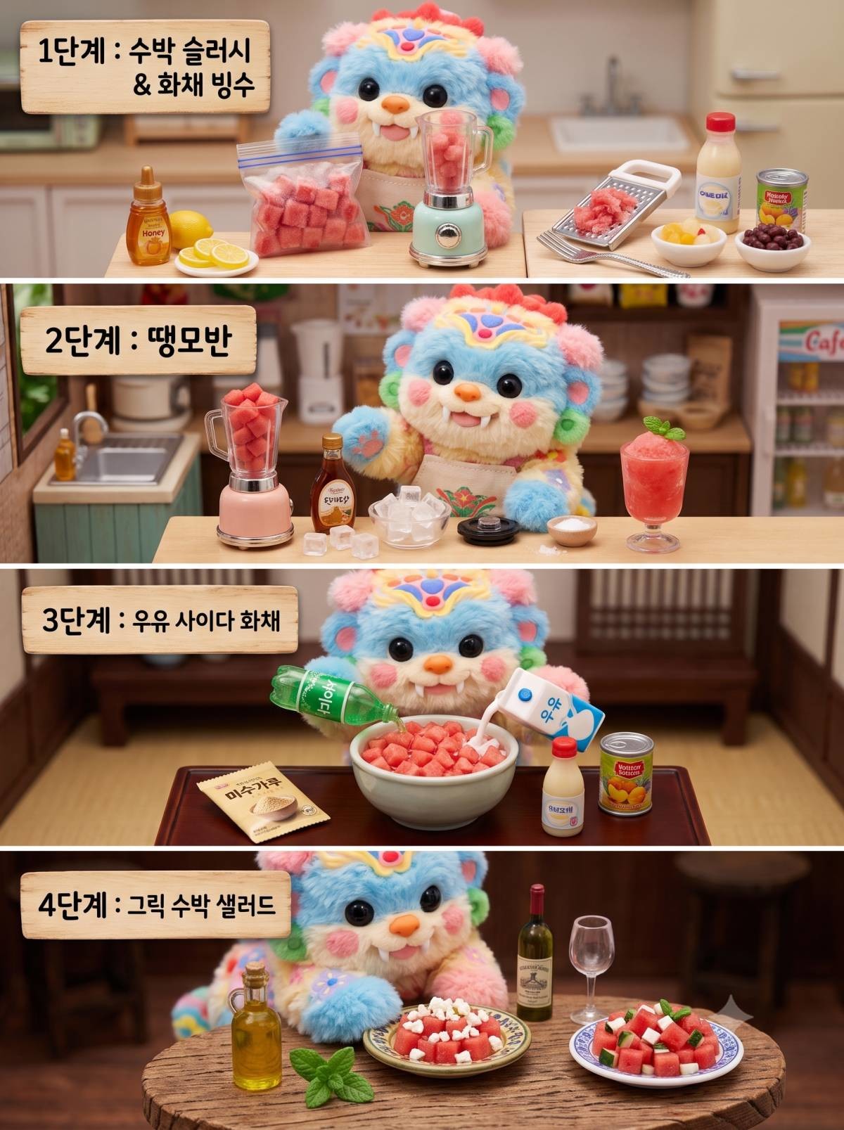 당도 너무 낮은 수박 활용하는 꿀팁들. 기사 내용 토대로 AI툴 활용해 제작한 자료사진.