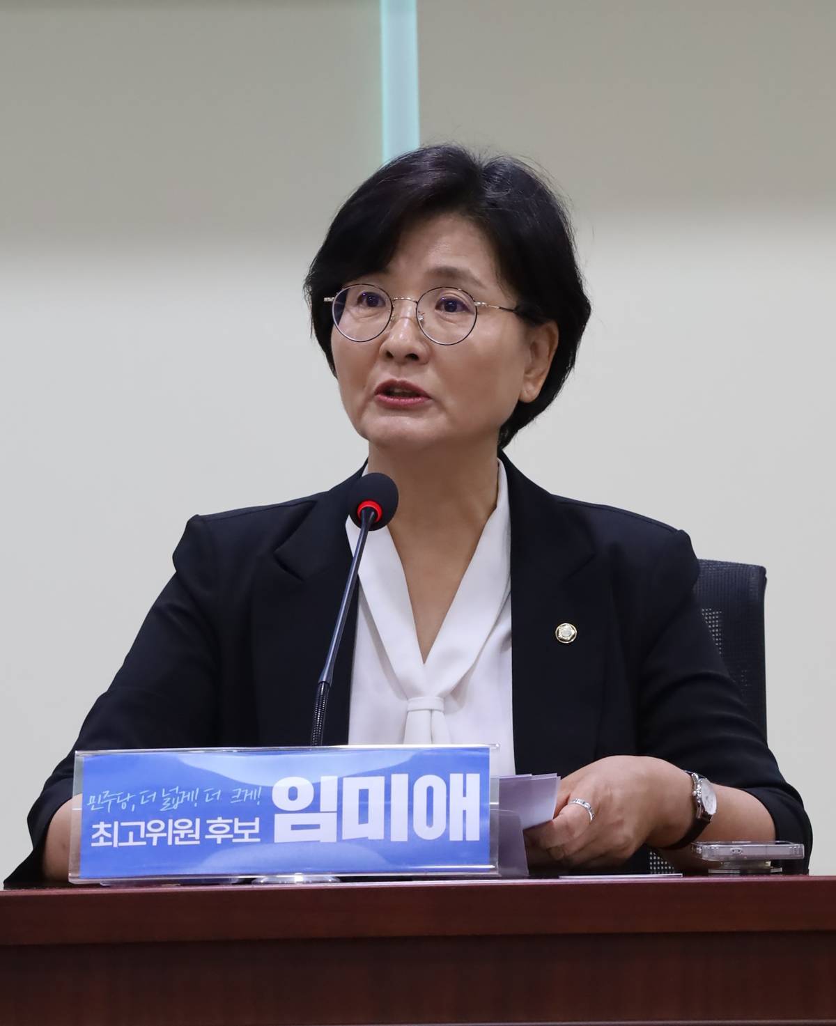 <b>임미애</b> <b>의원</b>, 더불어민주당 최고위원 출마 선언