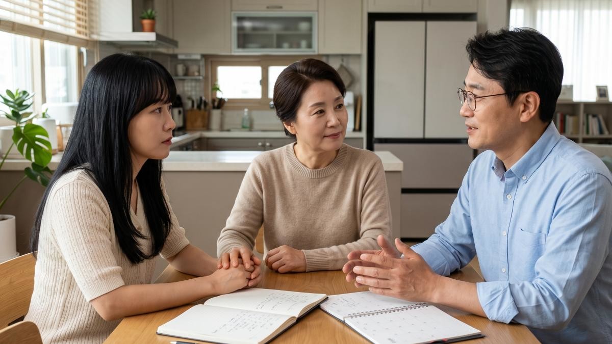 부모와 자식 3. 기사 내용 토대로 AI툴 활용해 제작한 자료사진.