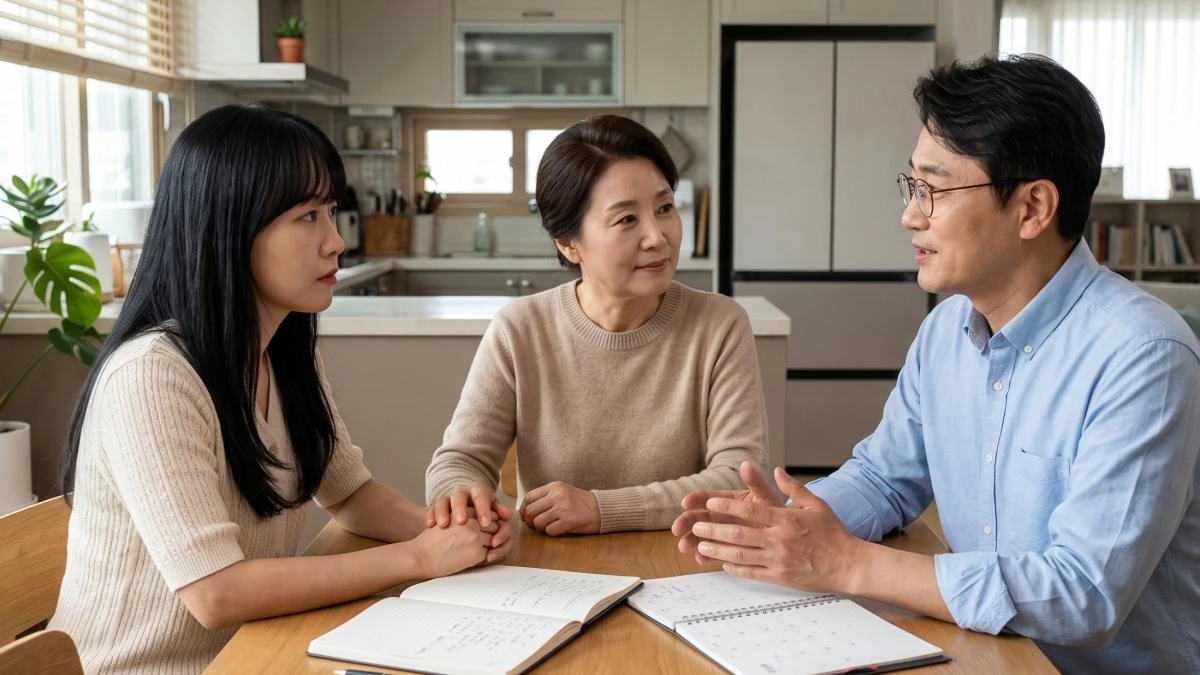 부모와 자식 3. 기사 내용 토대로 AI툴 활용해 제작한 자료사진.