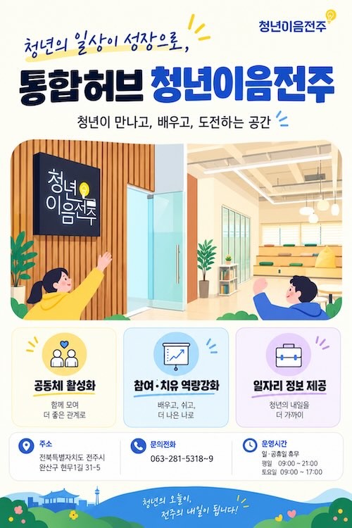 청년이음전주 청년 맞춤형 프로그램 확대 / 전주시