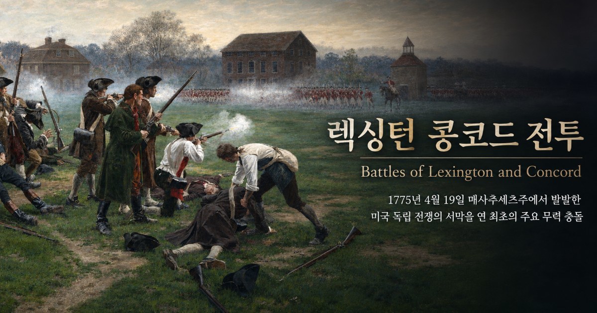 어쩌다인문학/렉싱턴-콩코드 전투.