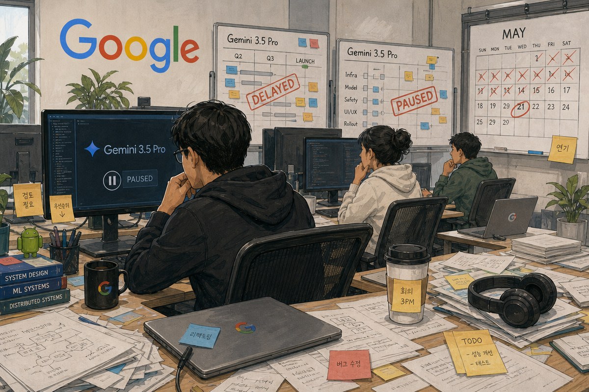 제미나이 3.5 프로 몇 달 지연…알파벳 주가 4%대 급락