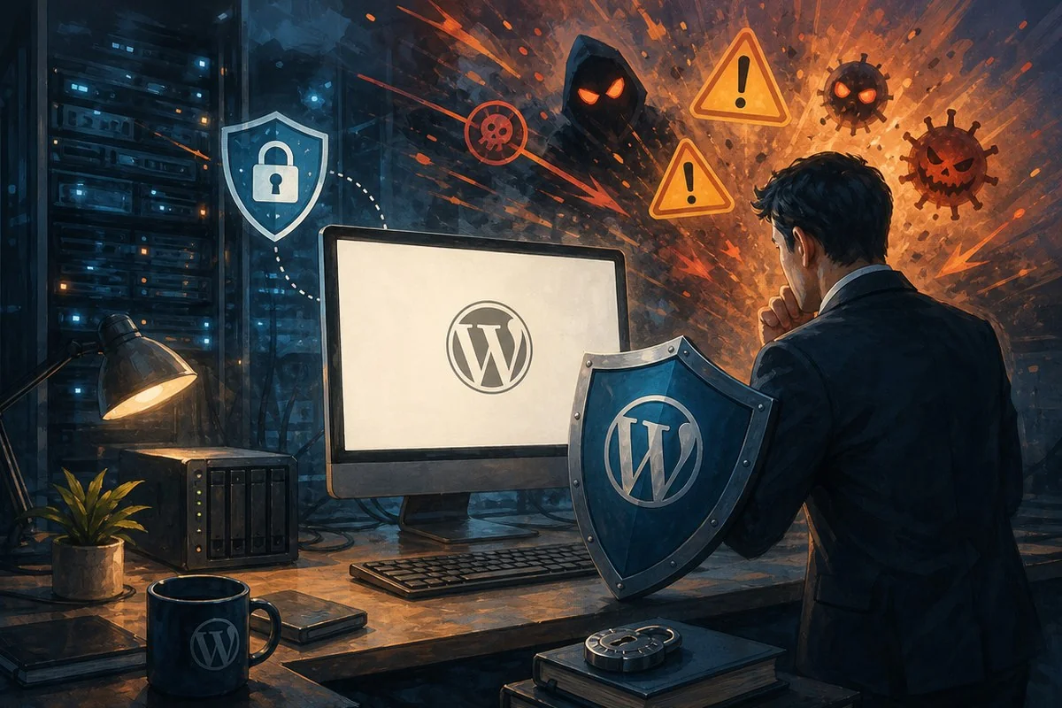 워드프레스 강제 패치에도 ‘WP2Shell’ 공격 확산 / AI 생성 일러스트(삽화)