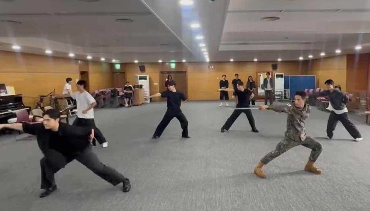 군무 연습 모습/봉화군