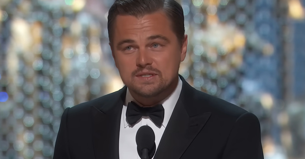오스카 남우주연상을 수상한 레오나르도 디카프리오 / 유튜브 'Oscars'