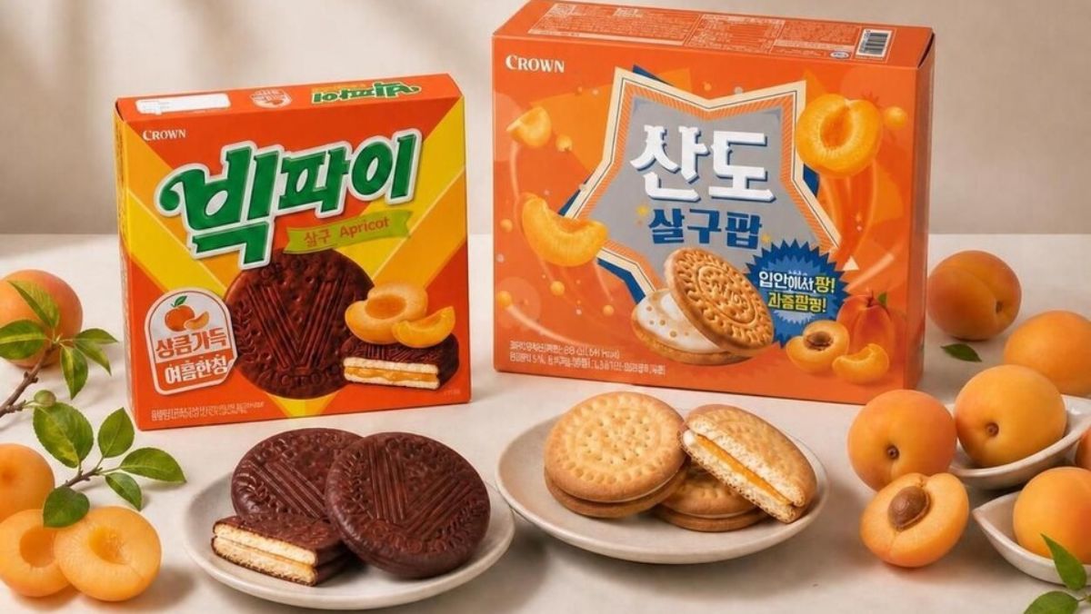 여름에만 맛본다… 크라운제과, 제철 과일 살구 담은 한정판 2종 선봬