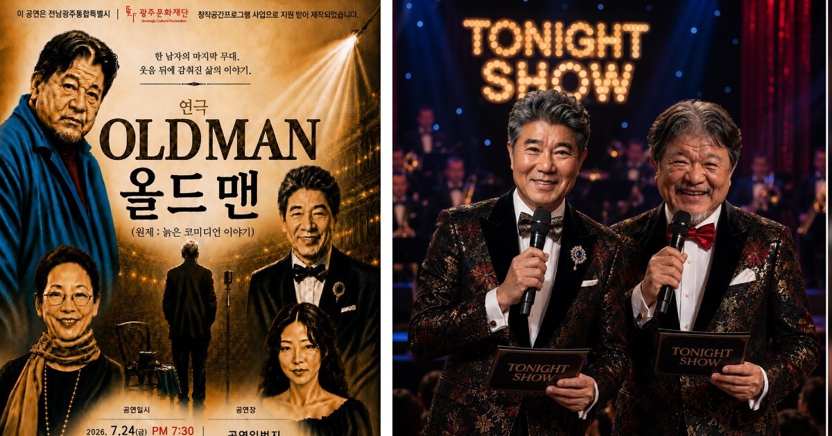 늙어가는 광대들의 애환… 연극 '올드맨' 광주 무대 오른다