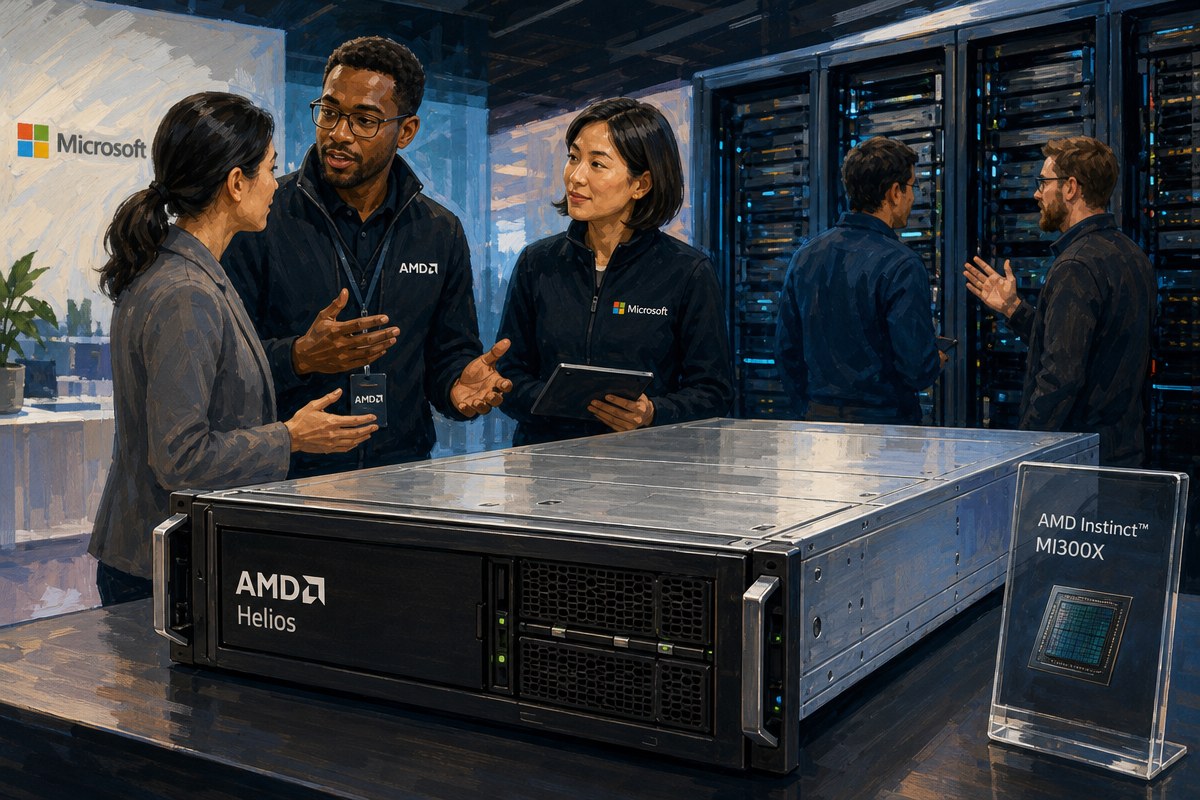 AMD 헬리오스 2026년 하반기 출하…애저에 전격 도입 / AI 생성 일러스트(삽화)