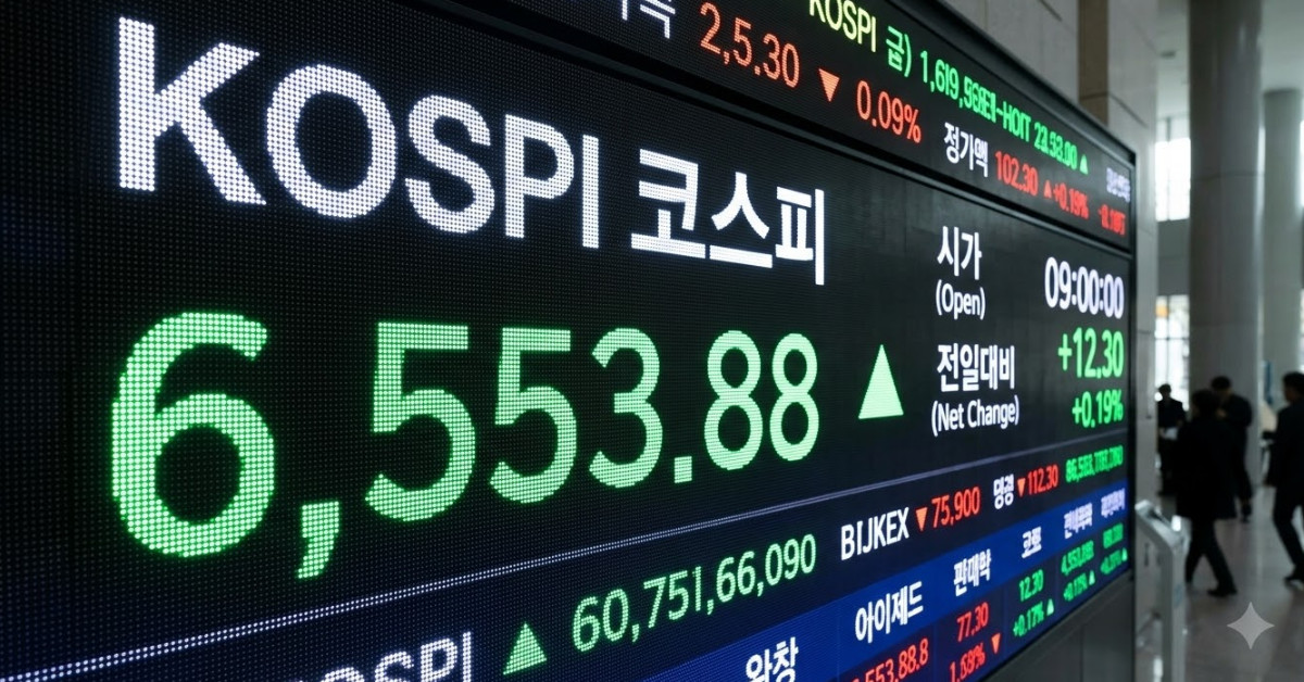 코스피 6553 출발…미 증시 하락 여파 속 반등 계기 찾을까