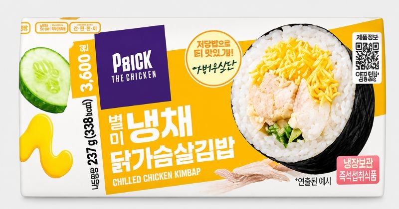 별미냉채닭가슴살김밥 / CU 공식 페아지