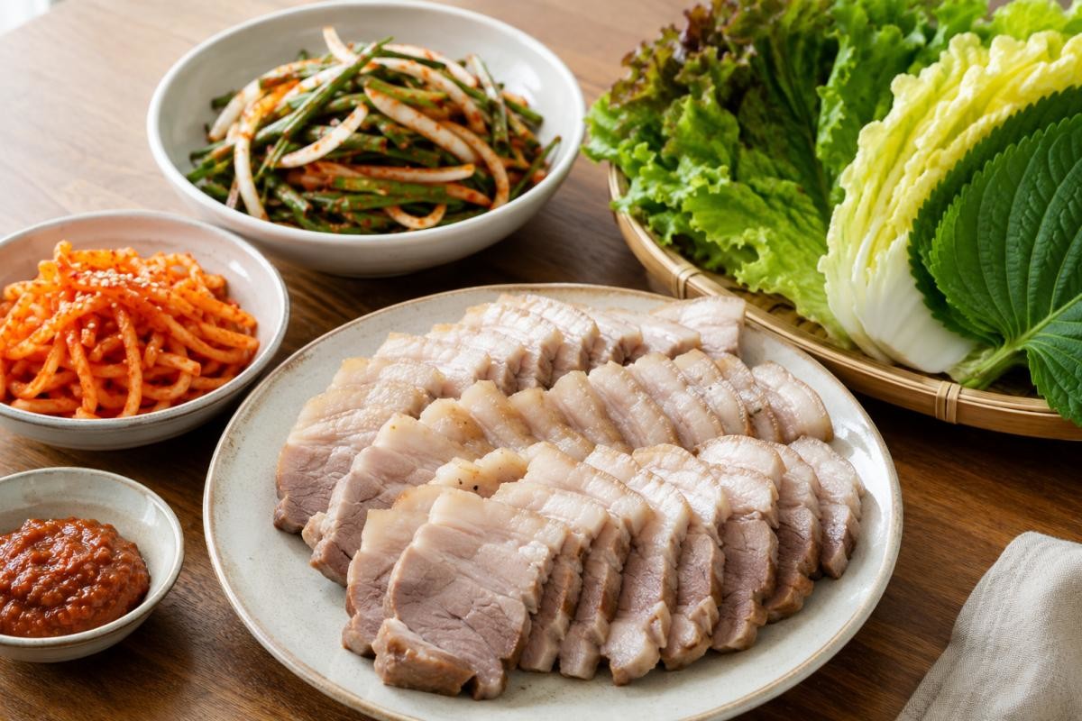 맛있는 수육 / 기사 내용을 바탕으로 제작한 AI 이미지
