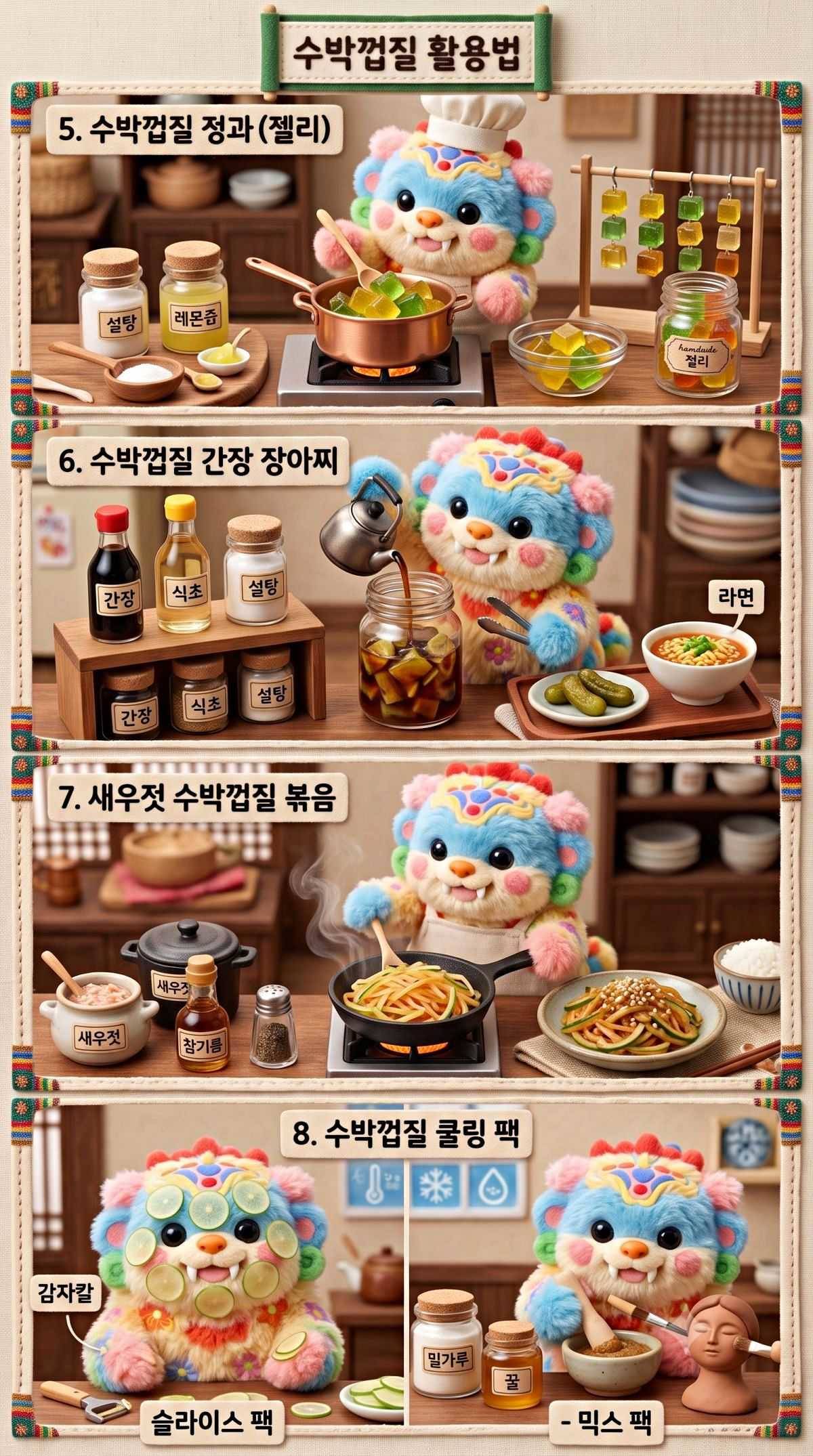 수박껍질 활용법 2. 기사 내용 토대로 AI툴 활용해 제작한 자료사진.