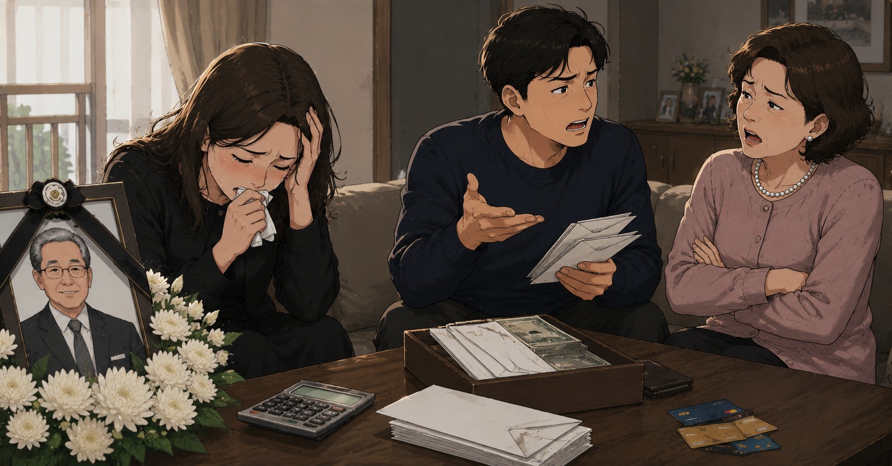 “친정아빠 장례식 조의금 남편에게 맡겼더니 시어머니 카드값으로 썼다네요...”
