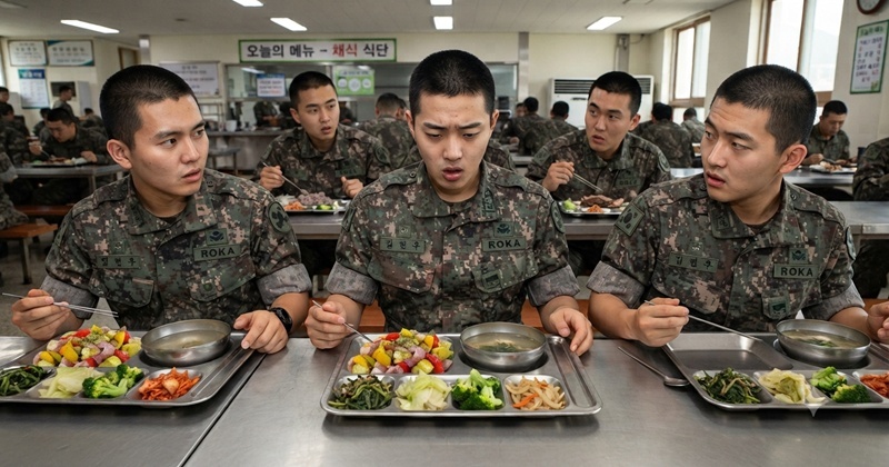 인권위 “한국 군대 급식에도 '채식' 도입해야 한다"