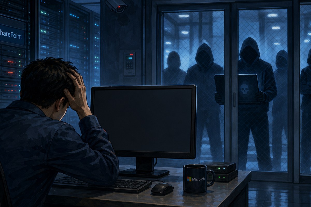 셰어포인트 RCE 공격, 머신키 훔쳐 패치 후에도 장기침투 / AI 생성 일러스트(삽화)