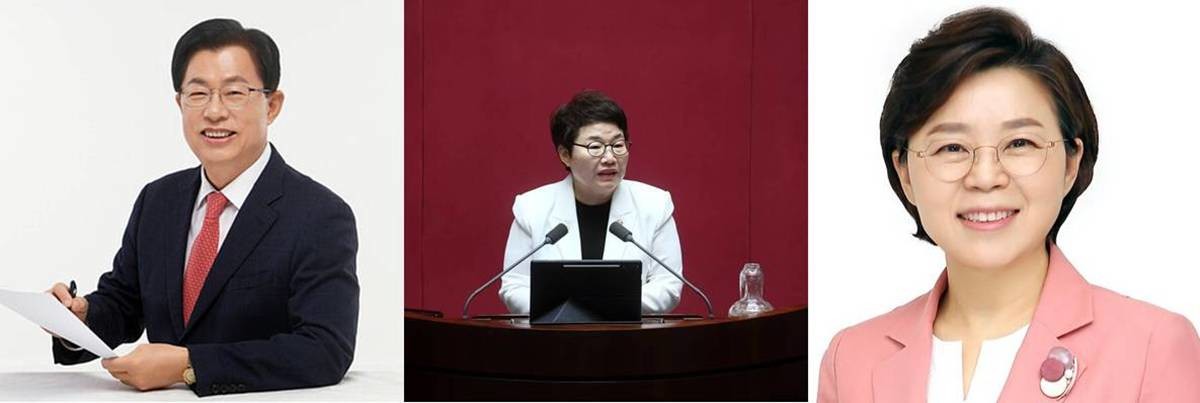 (왼쪽부터)이만희(영천시), 임이자(상주시문경시), 김정재(포항시북구) 의원/각 의원실 제공