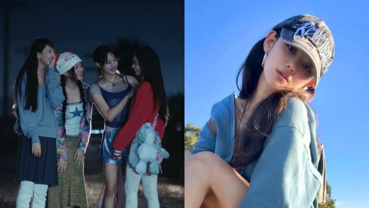 22일 공개된 뉴진스 스페셜 필름 영상 장면 중 일부(왼)와 같은 날 다니엘이 올린 게시글 사진 중 일부(오). / 유튜브 'NewJeans', 다니엘 인스타그램