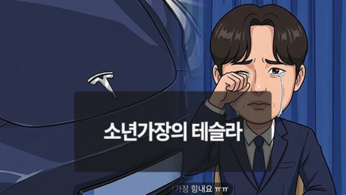 [위키만평] 소년가장의 테슬라