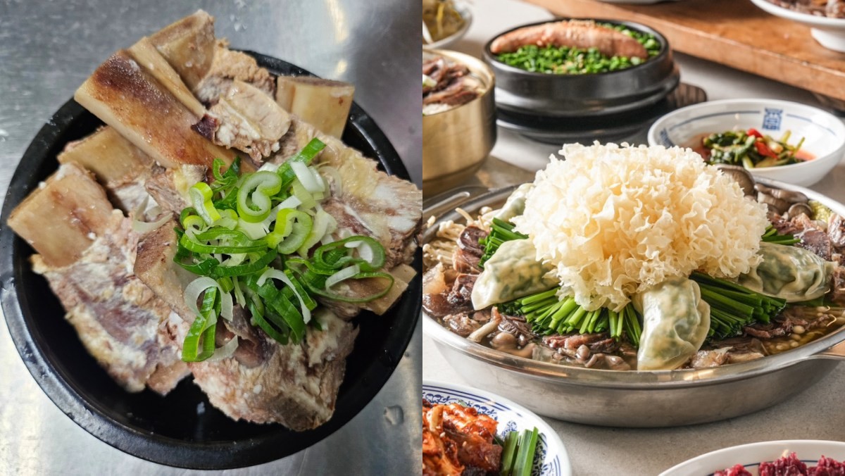 왼쪽부터 광주 광산구 ‘문어랑’의 산더미 갈비탕, 천안 서북구 ‘한우쫀득집 본점’의 한우수육전골 / 네이버 플레이스 업체 등록 사진