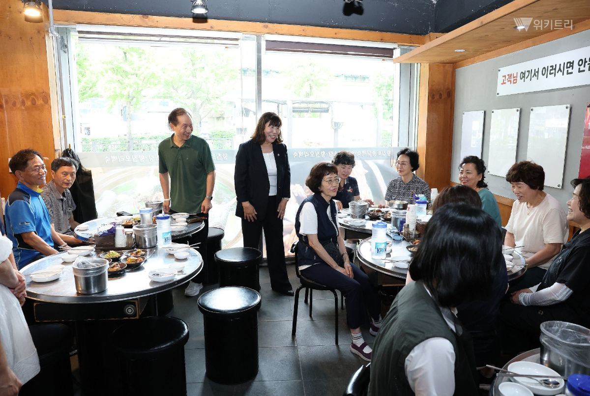 김미수 고양시의장, 현장 근로자와 릴레이 소통 나서
