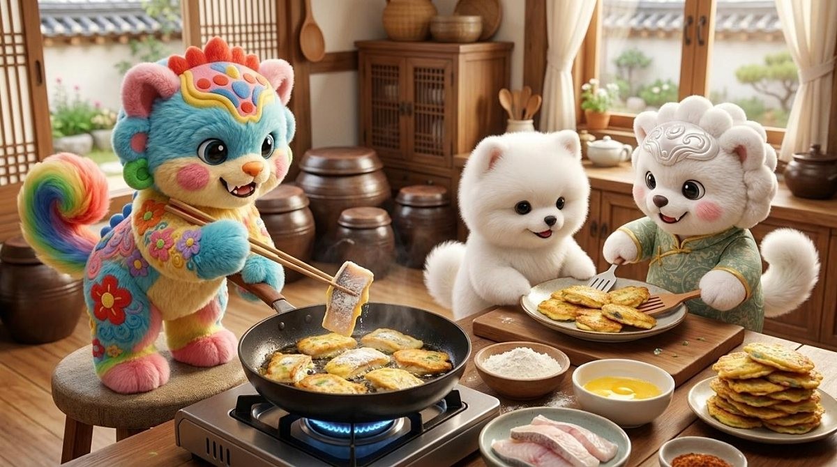 위키트리 캐릭터를 활용한 AI 일러스트 이미지.