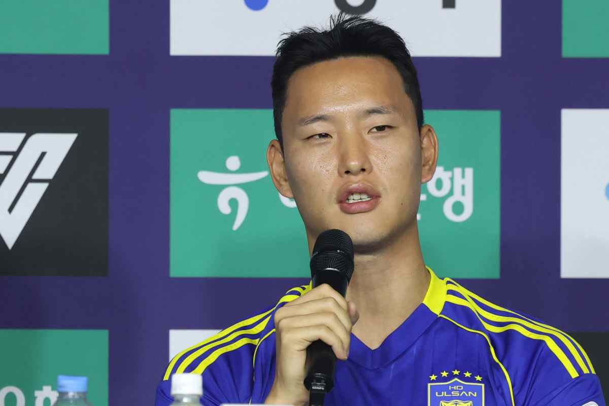 울산HD FC 정승현이 지난 2월 서울 서대문구 스위스그랜드호텔에서 열린 하나은행 K리그1 2026 개막 미디어데이에서 시즌 각오를 밝히고 있다. / 뉴스1