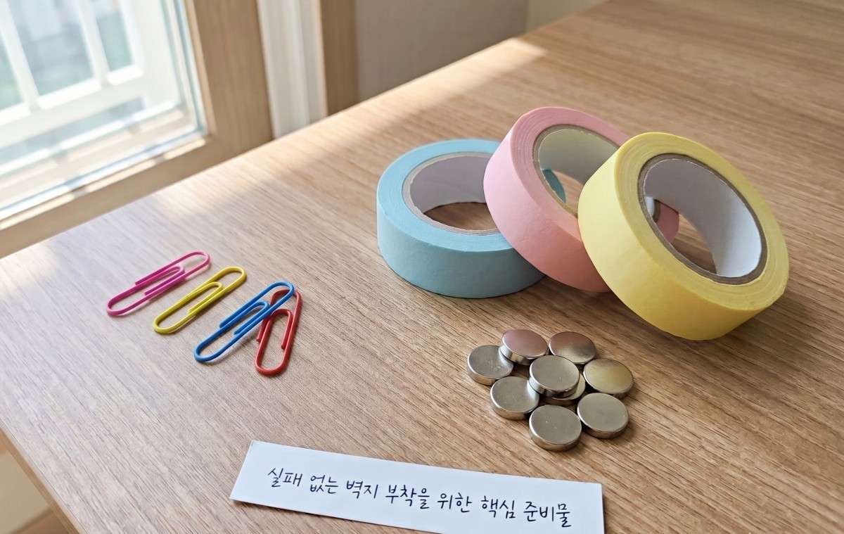 클립-테이프 꿀팁 준비물들. 기사 내용 토대로 AI툴 활용해 제작한 자료사진.