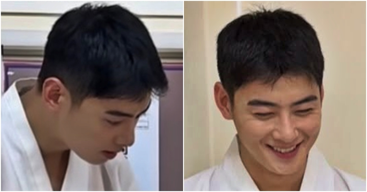 차은우 근황 사진 눈길... 입대 전 대비 눈에 띄게 벌크업 된 자태