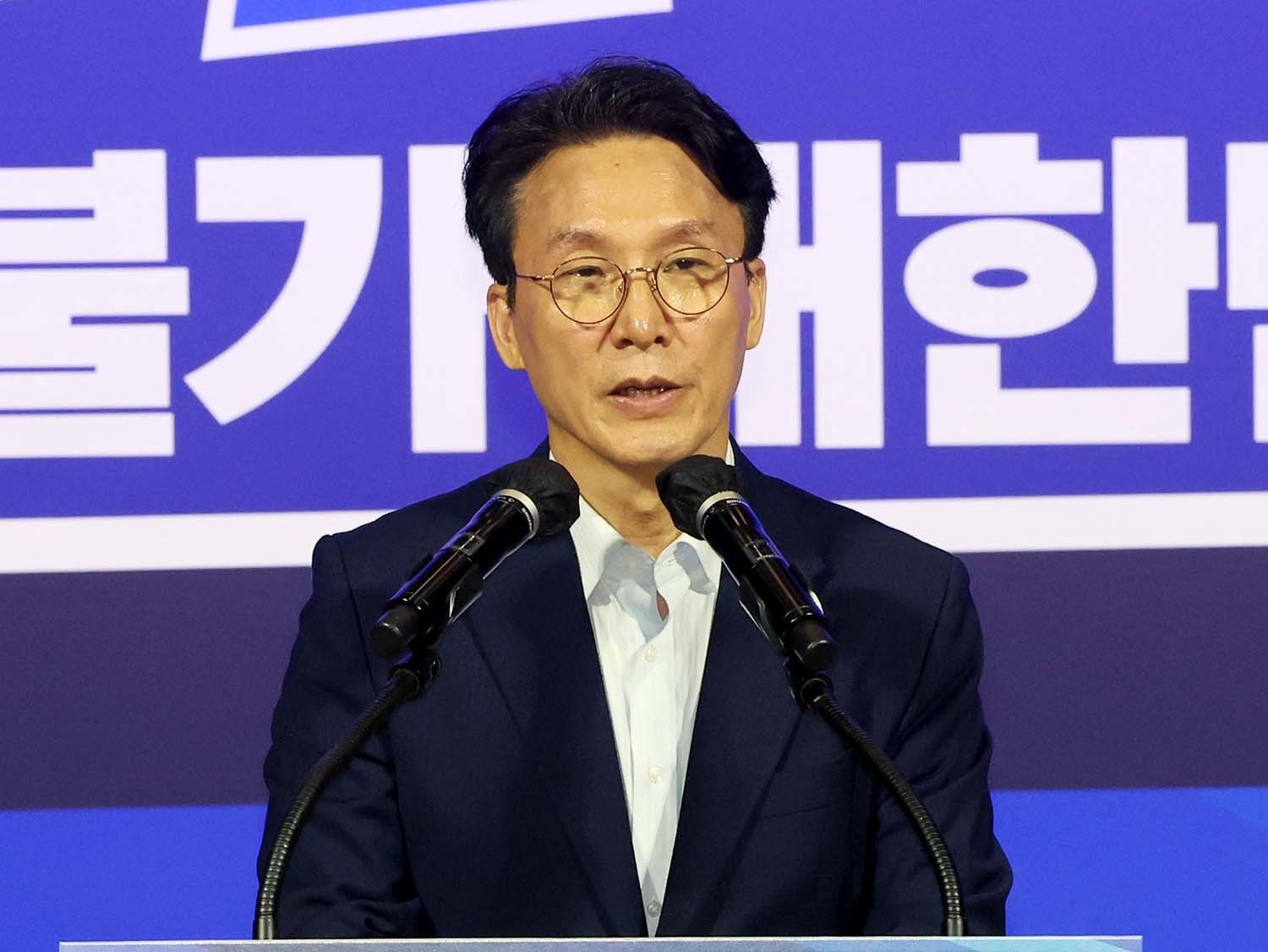 전 국무총리인 김민석 더불어민주당 당 대표 후보. / 뉴스1