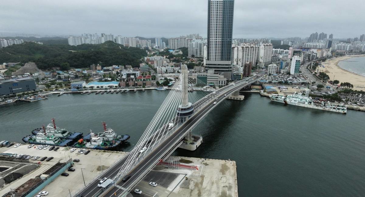 포항 해오름대교 전경