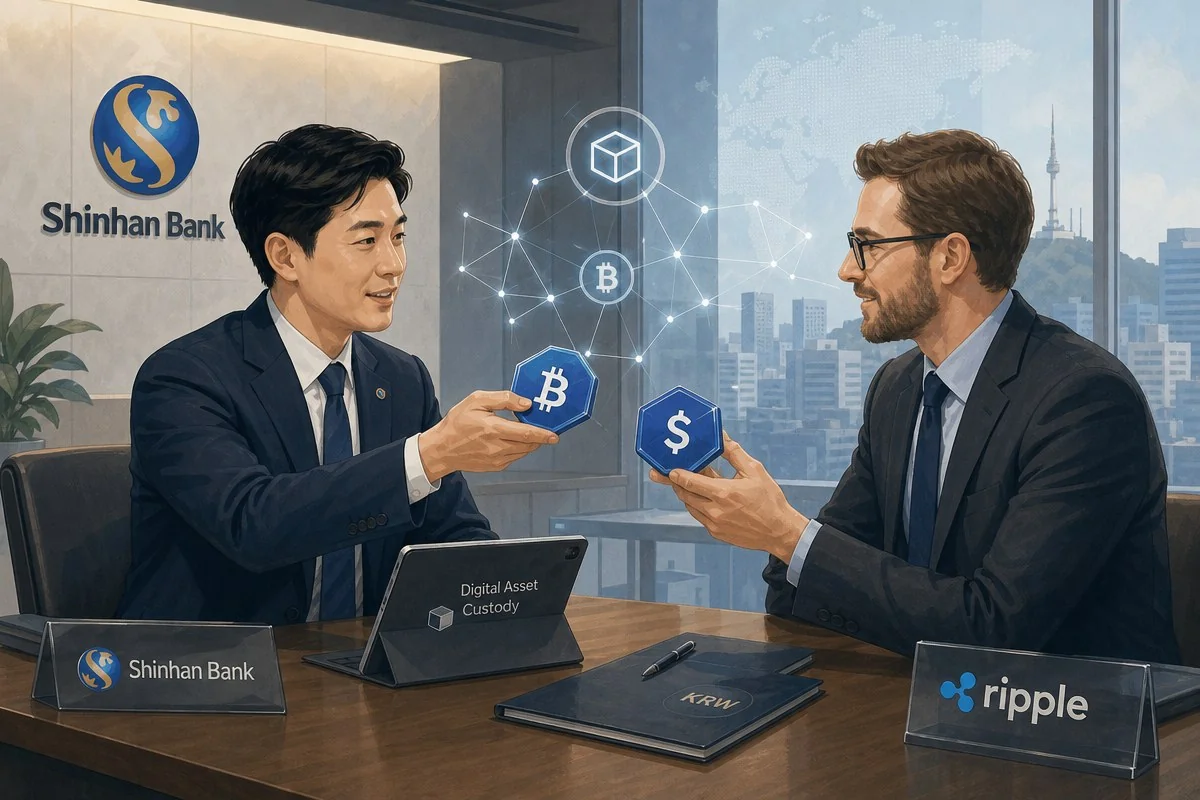 KB국민은행, JP모건 블록체인망 키넥시스 도입…8월 10개국 달러결제 시작 / AI 생성 일러스트(삽화)