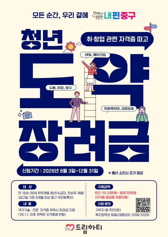 청년도약장려금 포스터. / 서울 중구청