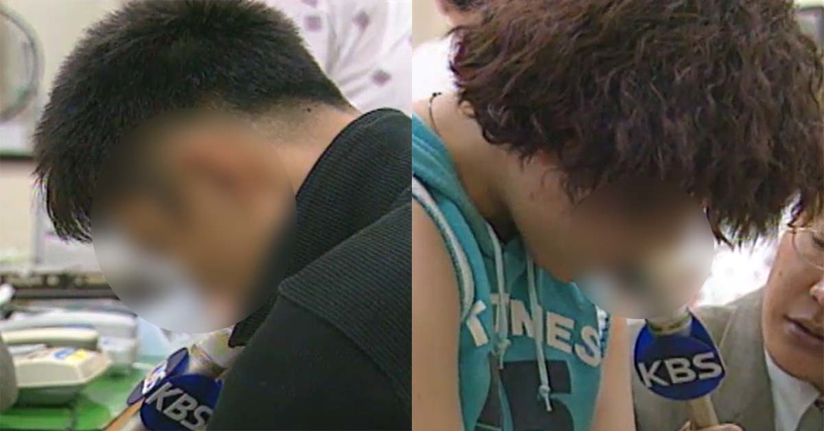 '서라아파트 모녀 살인 사건' 범인들. / KBS 뉴스 영상 캡처