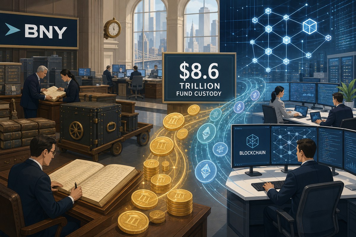 BNY, 8.6조 달러 펀드 기록관리 블록체인으로 이전 착수