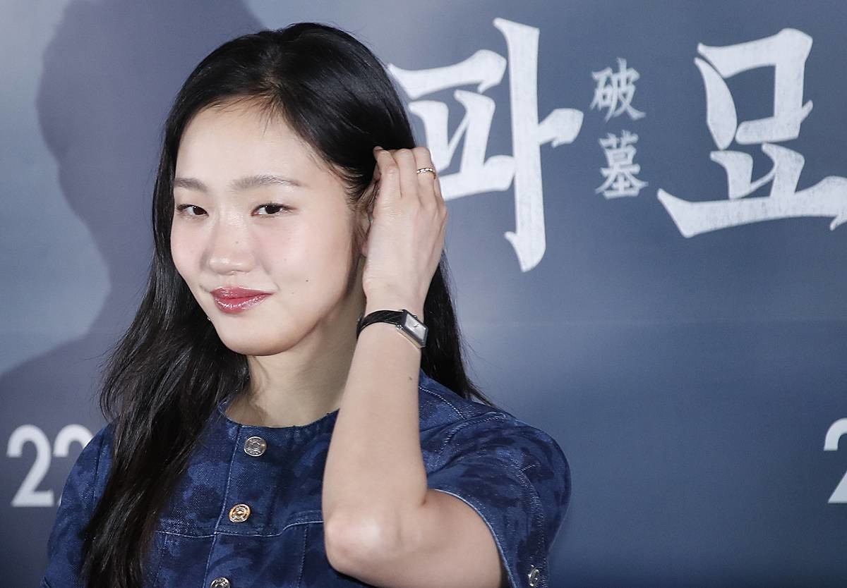 배우 김고은이 2024년 2월 20일 서울 강남구 메가박스 코엑스에서 열린 영화 '파묘‘(감독 장재현) 언론시사회에서 매력을 발산하고 있다 / 뉴스1