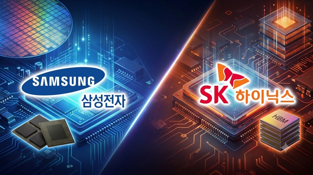 삼성전자와 하이닉스. 기사 내용 토대로 AI툴 활용해 제작한 자료사진.
