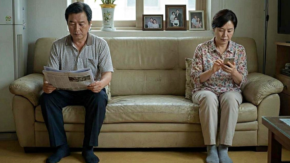 은퇴한 부부. 기사 내용 토대로 AI툴 활용해 제작한 자료사진.