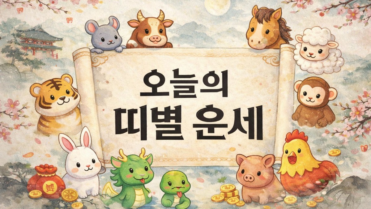 8월 5일 12지지별 운세, 뱀띠·말띠·소띠는 '대운' 닦는 날인 이유 (+운세)