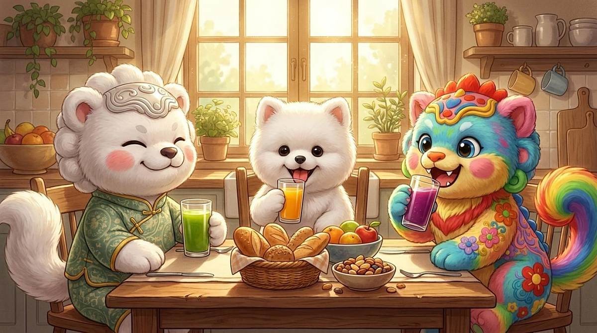 위키트리 캐릭터를 활용한 AI 일러스트 이미지.